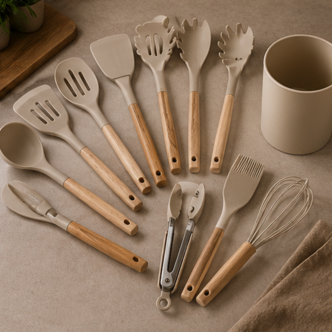 FlexGrip Silicone Utensil Set