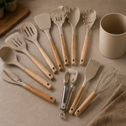 FlexGrip Silicone Utensil Set