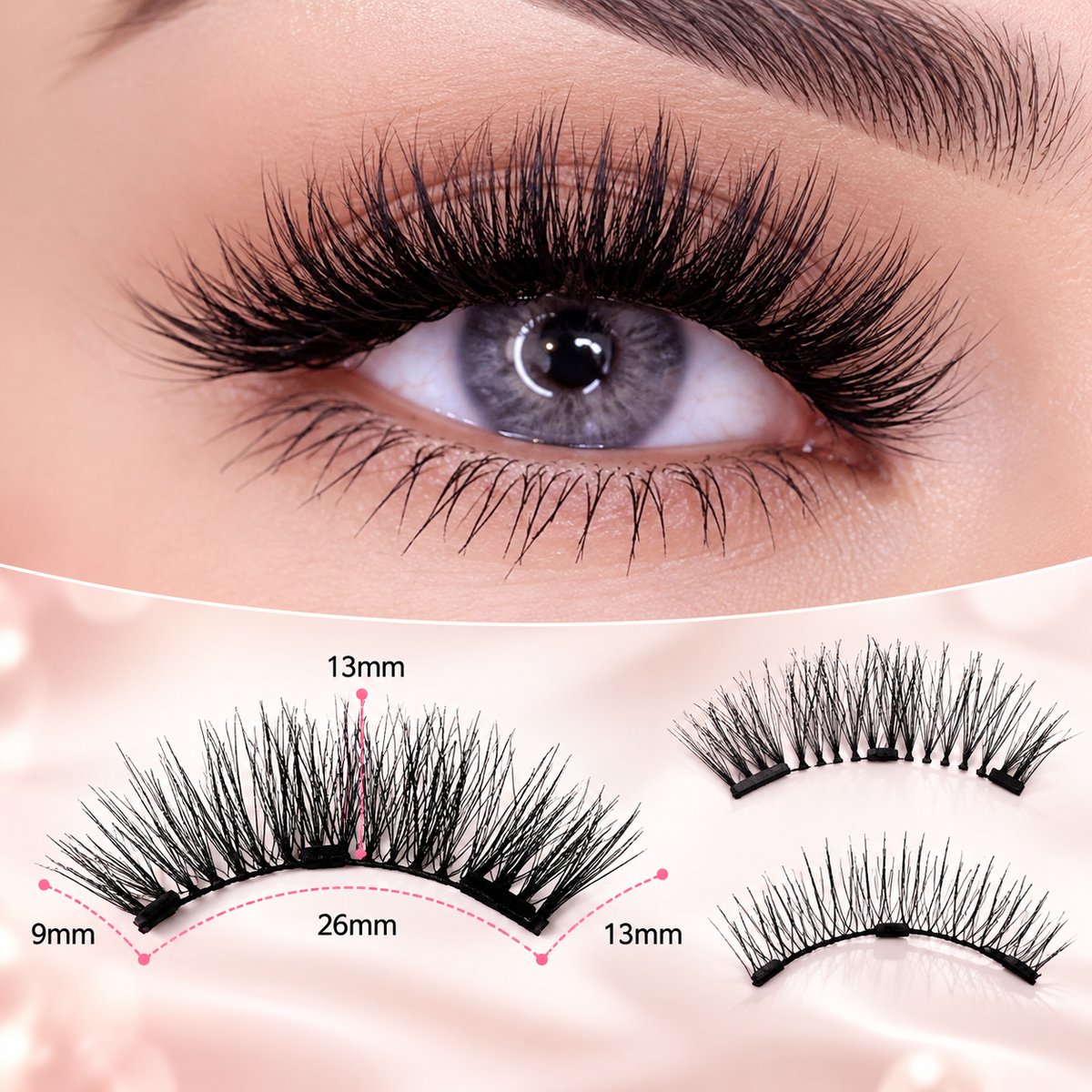 3D Magnetic Eyelash Kit – Reusable, Glue-Free Lashes