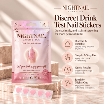 Drink Safety Test Nail Stickers
