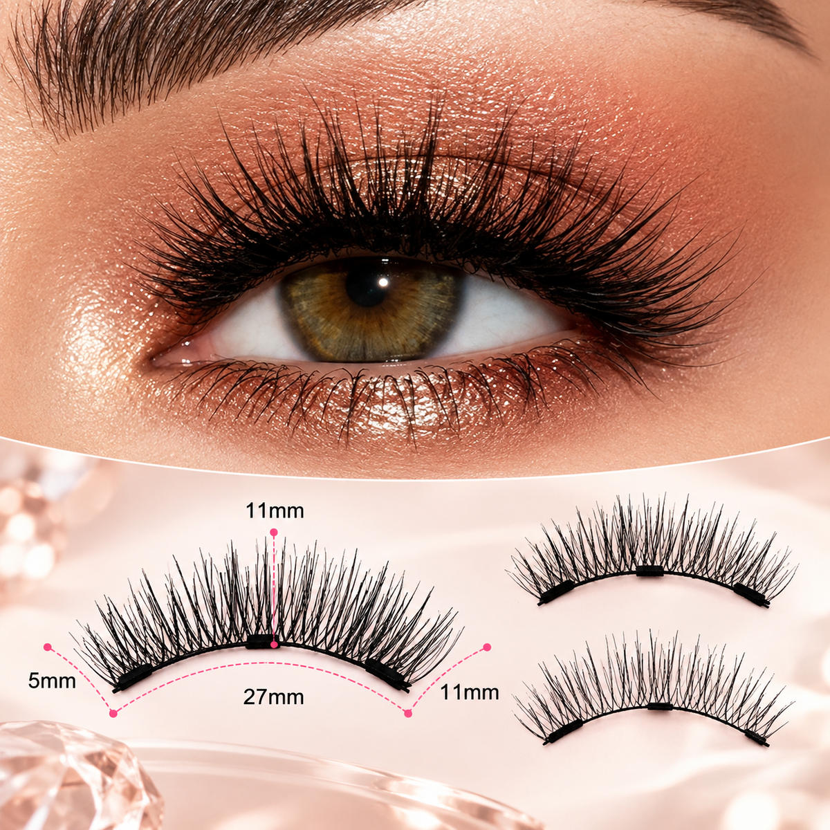 3D Magnetic Eyelash Kit – Reusable, Glue-Free Lashes