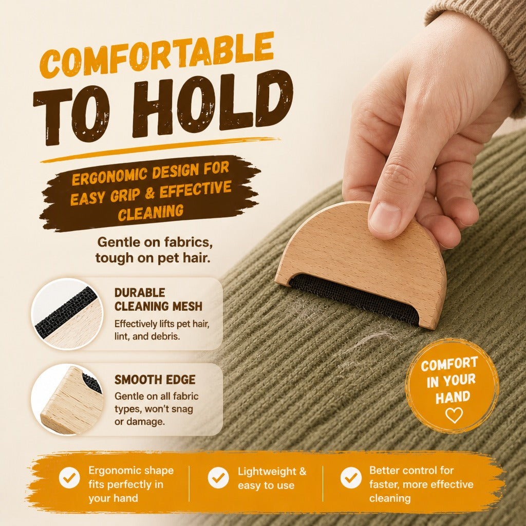 Beech Wood Lint Remover