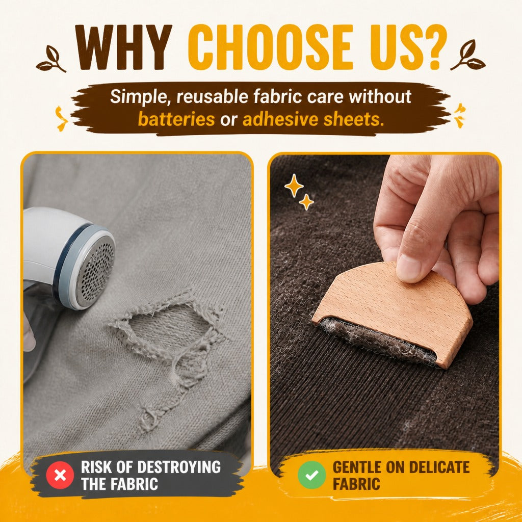 Beech Wood Lint Remover