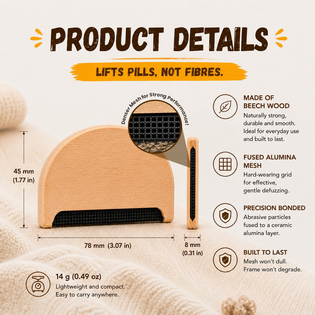 Beech Wood Lint Remover