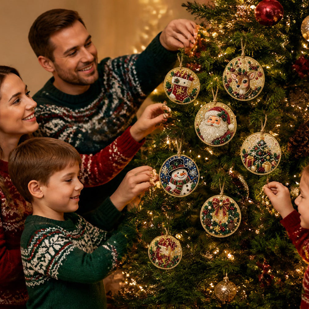 DIY Christmas Decoration Wooden Ornaments