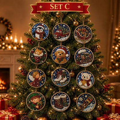 DIY Christmas Decoration Wooden Ornaments
