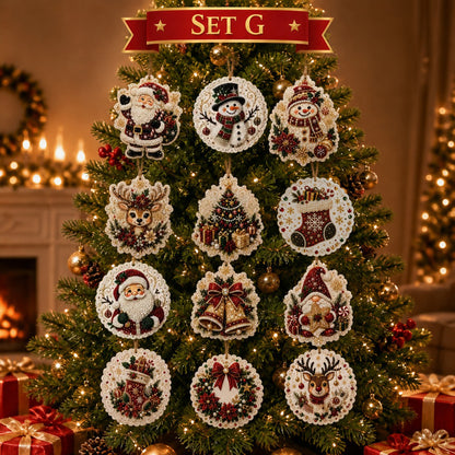 DIY Christmas Decoration Wooden Ornaments