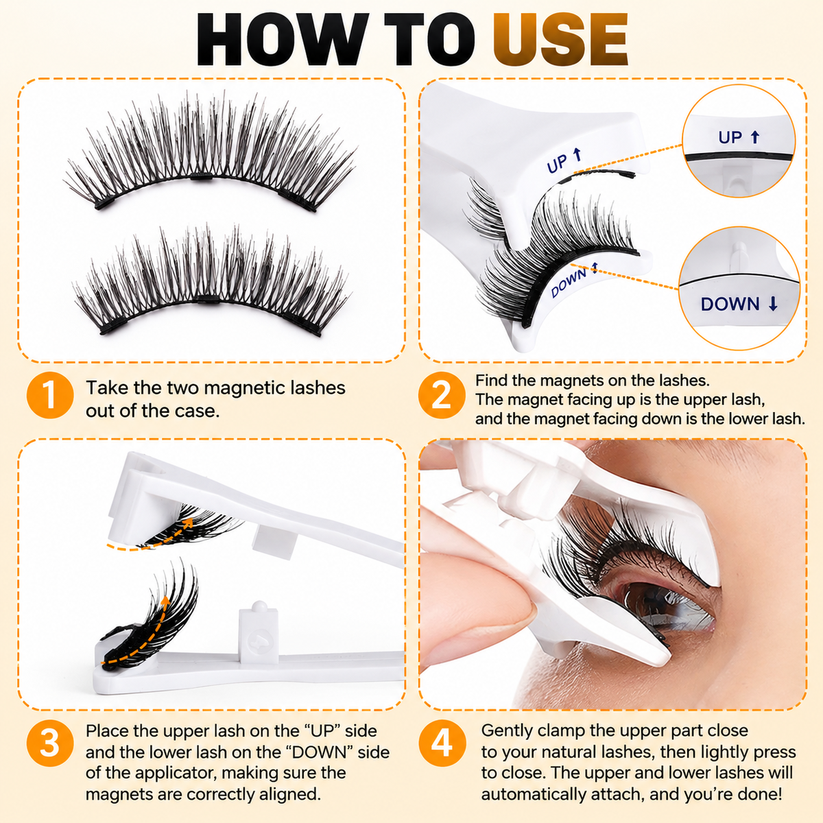 3D Magnetic Eyelash Kit – Reusable, Glue-Free Lashes