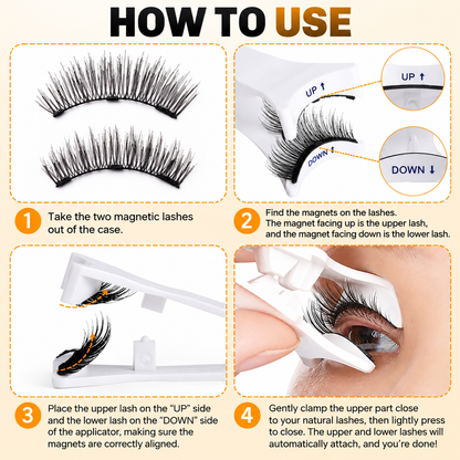 3D Magnetic Eyelash Kit – Reusable, Glue-Free Lashes