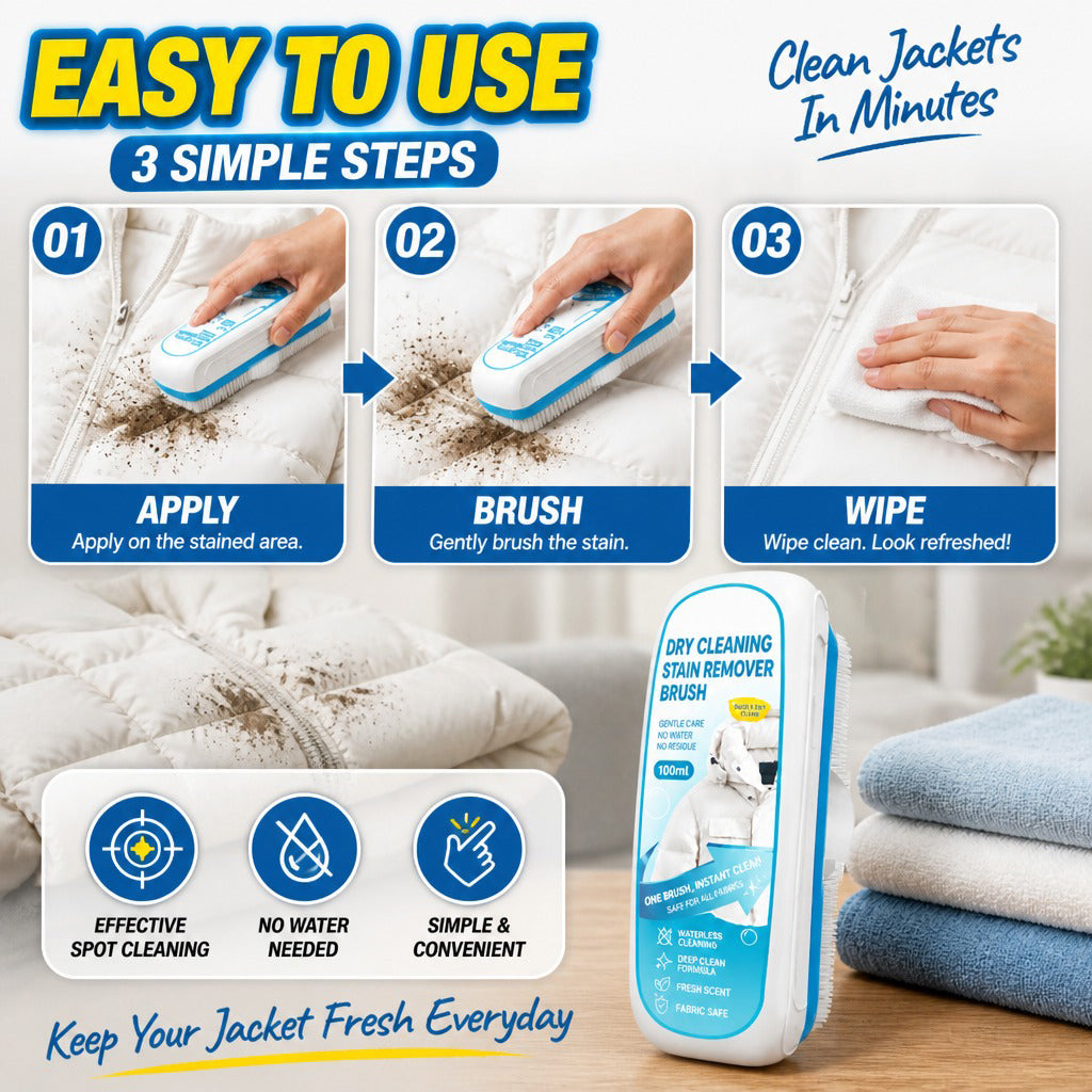 Dry Cleaning Stain Remover Brush