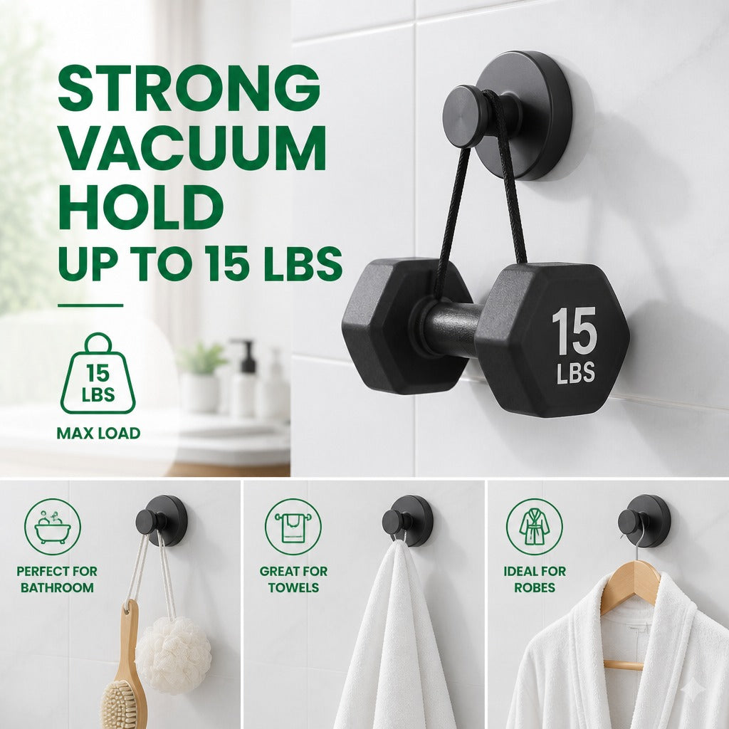 Suction Cup Hooks - Zero Tools, Zero Damage