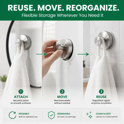 Suction Cup Hooks - Zero Tools, Zero Damage