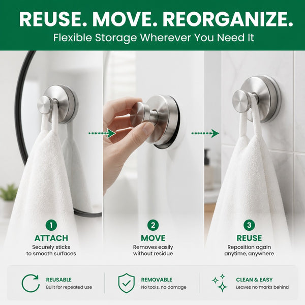 EASY TO MOVE & REUSABLE