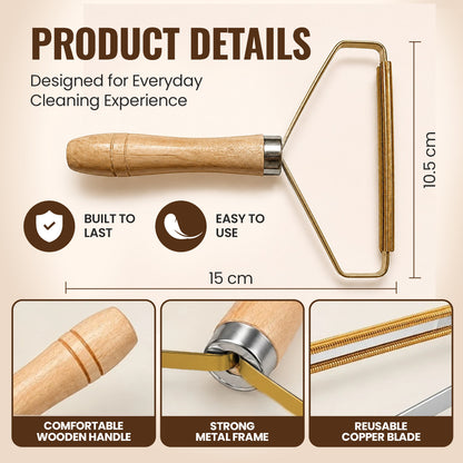 Manual Wooden Lint & Fuzz Remover