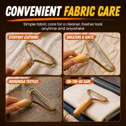 ☁️☁️ Manual Wooden Lint & Fuzz Remover