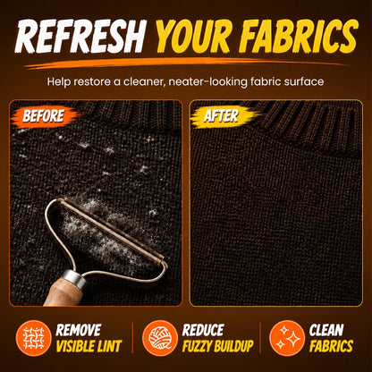 ☁️☁️ Manual Wooden Lint & Fuzz Remover