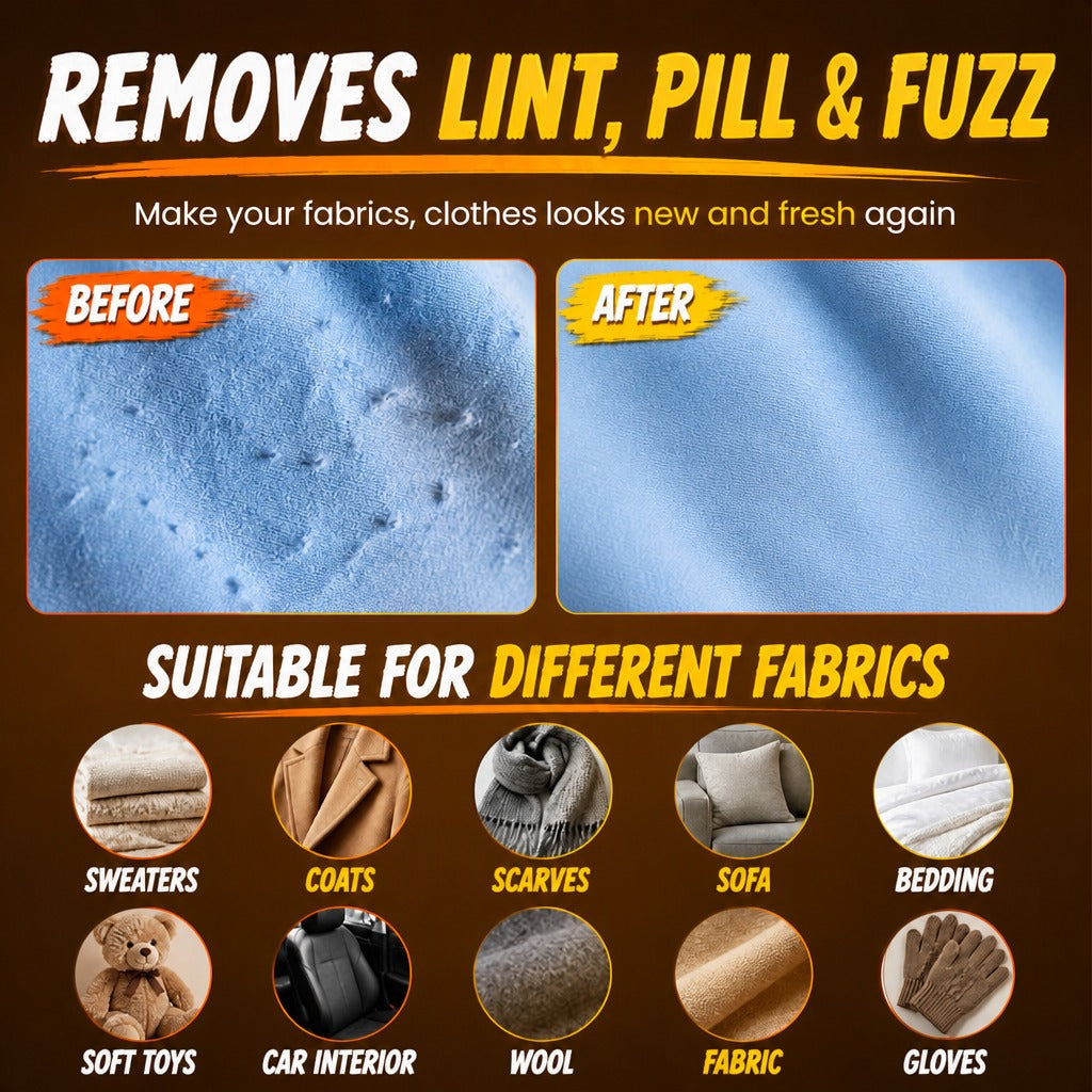 ☁️☁️ Manual Wooden Lint & Fuzz Remover