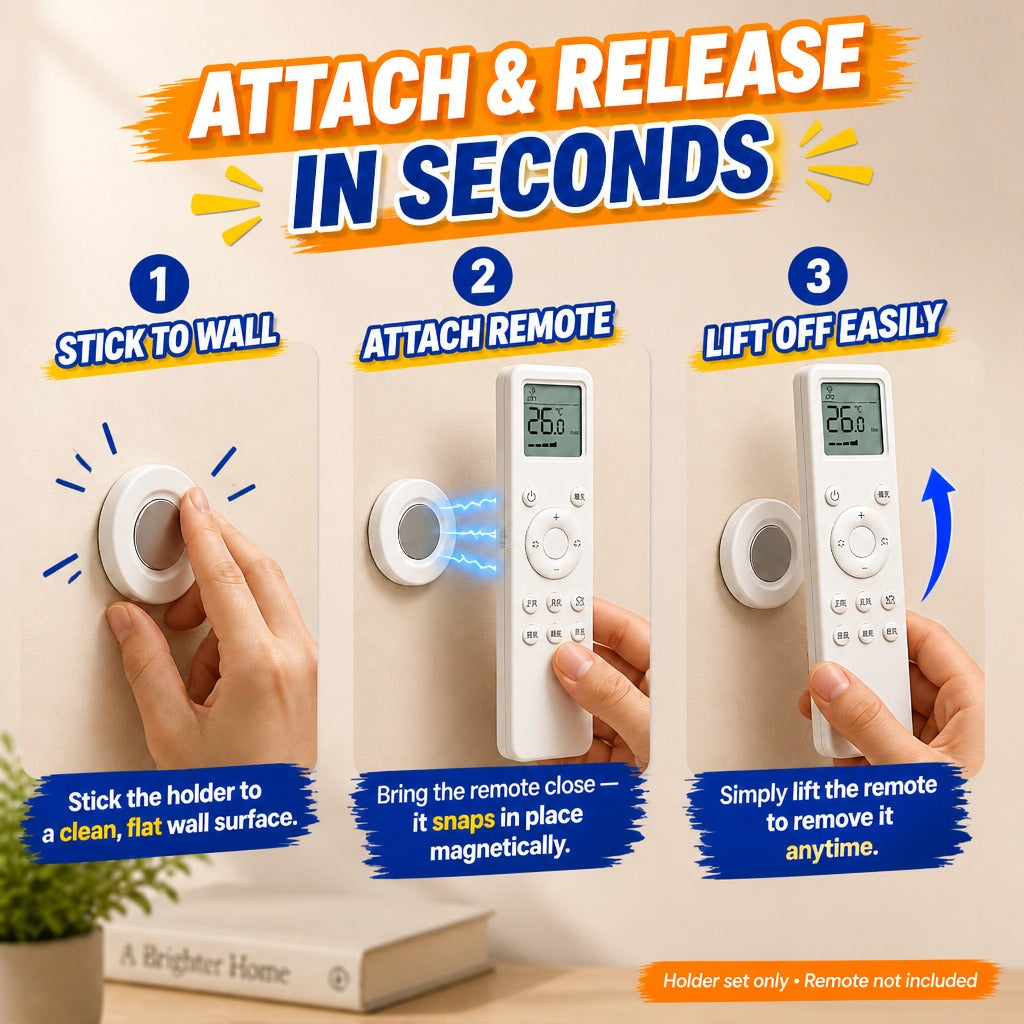 🧲⚡⚡Magnetic Remote Control Wall Holder