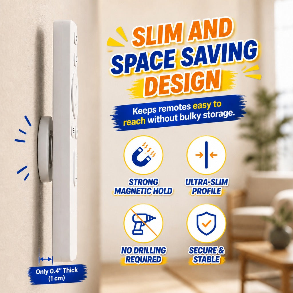 🧲⚡⚡Magnetic Remote Control Wall Holder