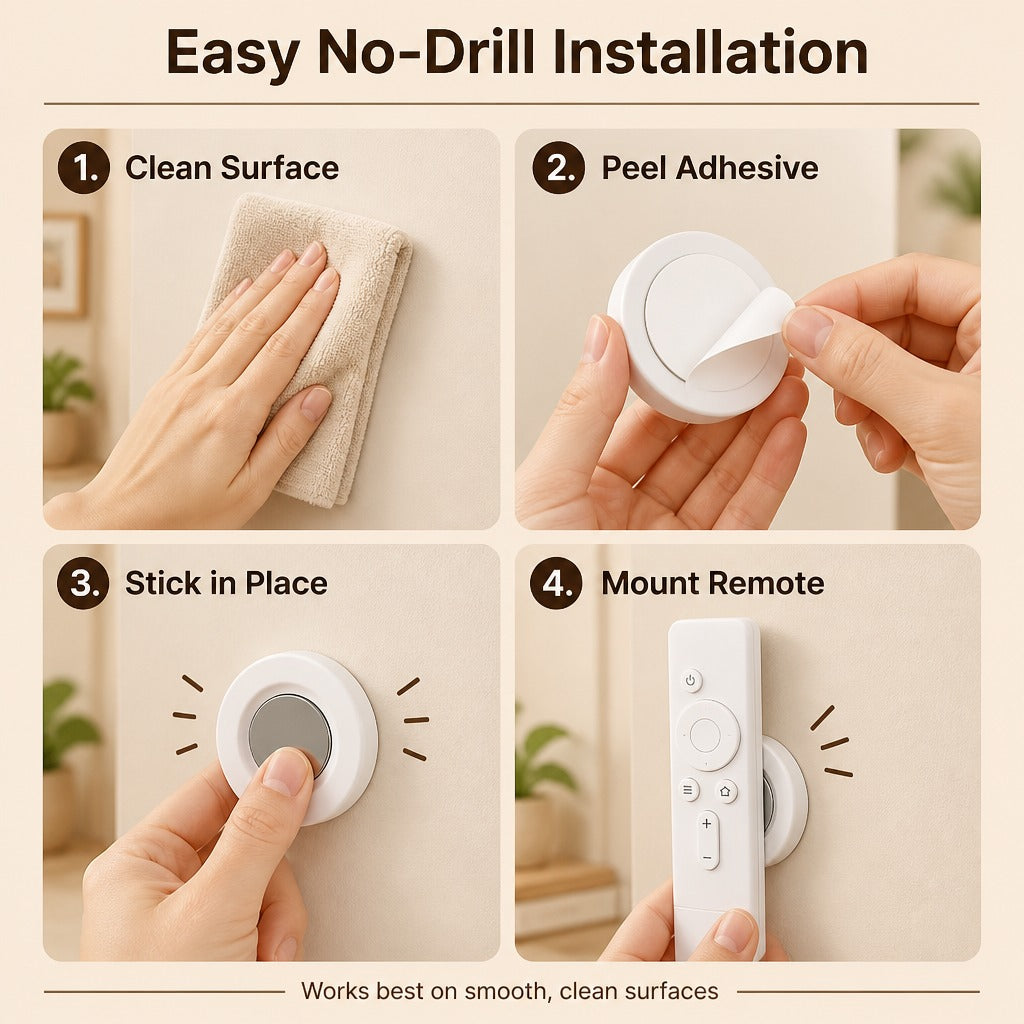 Magnetic Remote Control Wall Holder  🧲⚡⚡