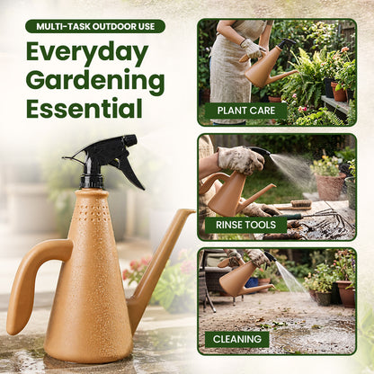 Dual-Purpose Garden Watering Can with High-Pressure Nozzle Spray
