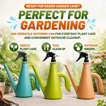 💦🌻 Dual-Purpose Garden Watering Can with High-Pressure Nozzle Spray