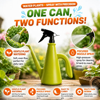 💦🌻 Dual-Purpose Garden Watering Can with High-Pressure Nozzle Spray